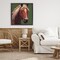 Stupell Industries Modern Horse on Green Floating Frame, design by Wani Pasion